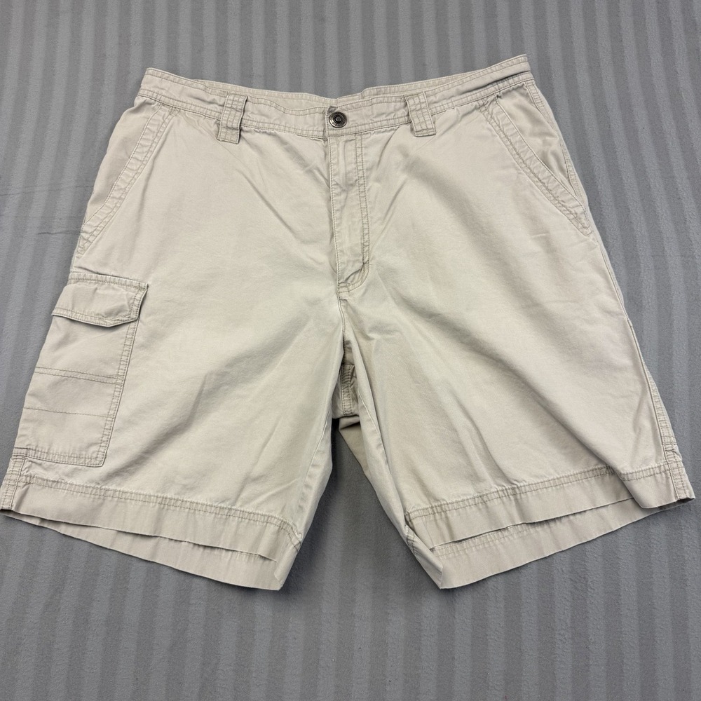 Columbia Shorts Mens‎ 36 Gray Cargo Canvas Pockets  Casual Travel